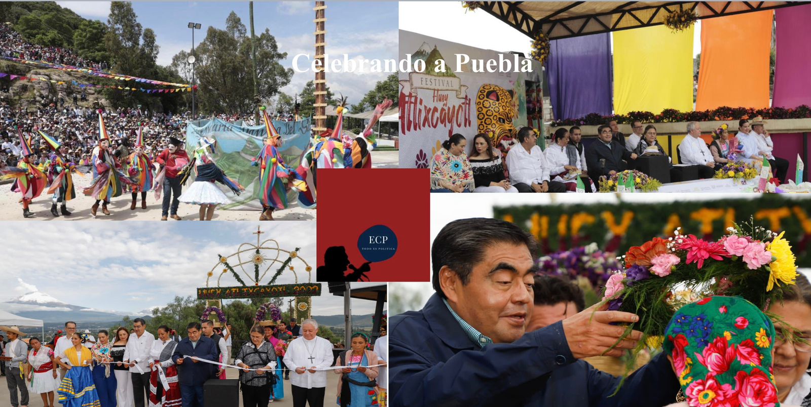 fotos del gobernador en la feria de Atlixco